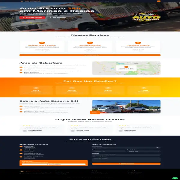 Guincho em Maringá 24h | Auto Socorro S.N – Atendimento Rápido e Seguro